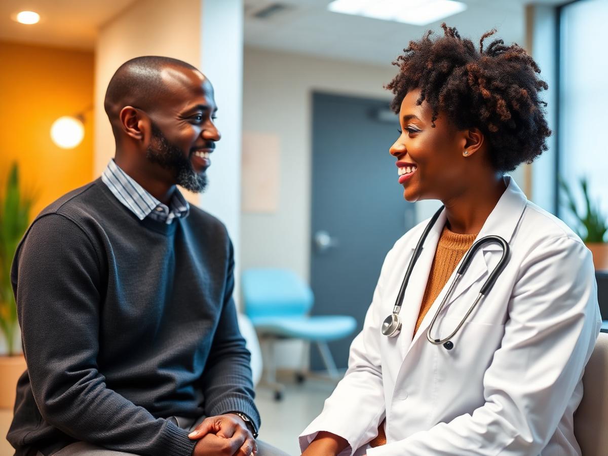 Doctor consulting with a patient