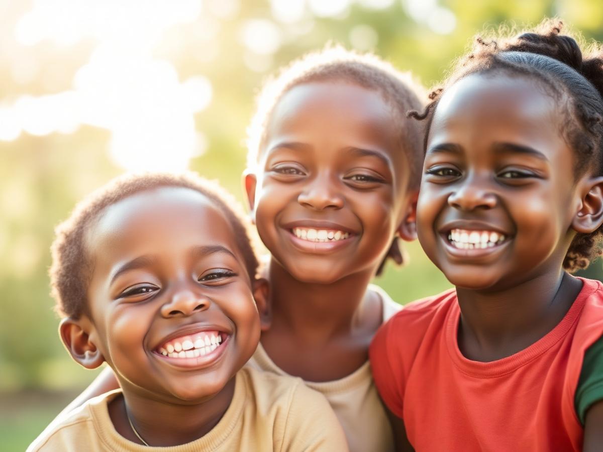 Happy healthy children